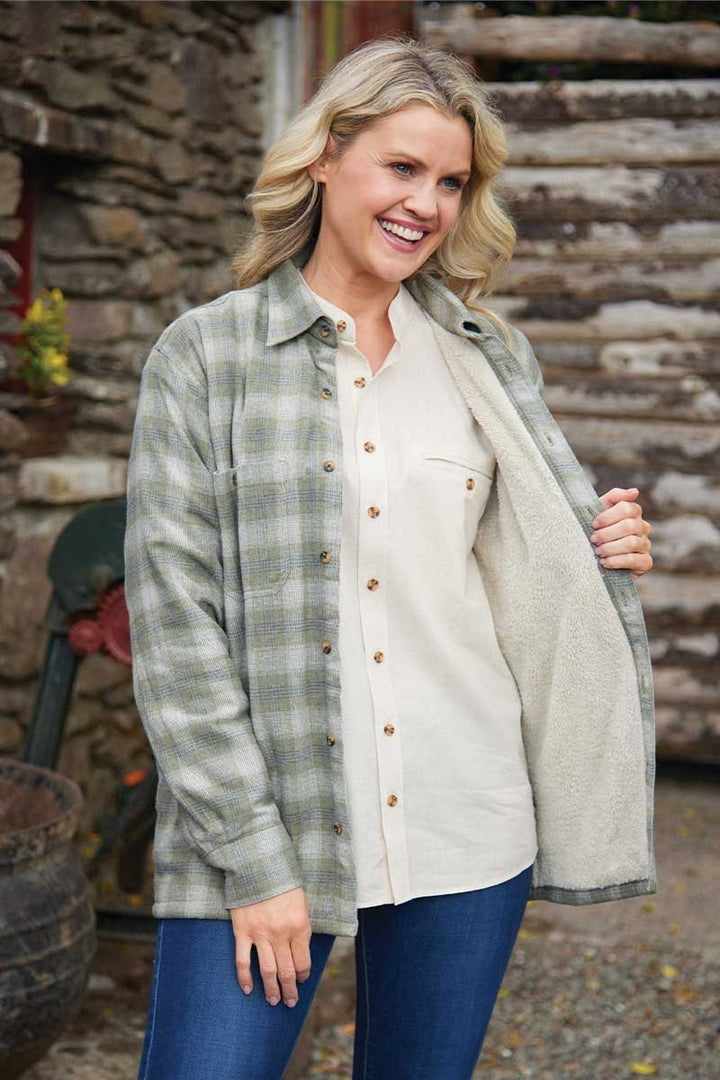 COMING SOON - Women's Moss Plaid Fleece-Lined Flannel Shirt