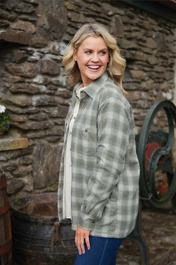 COMING SOON - Women's Moss Plaid Fleece-Lined Flannel Shirt