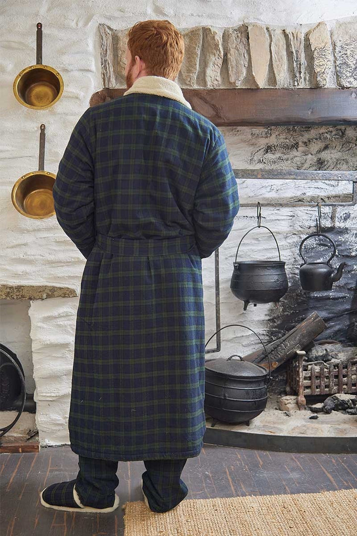 Lined Blackwatch Flannel Robe LV6