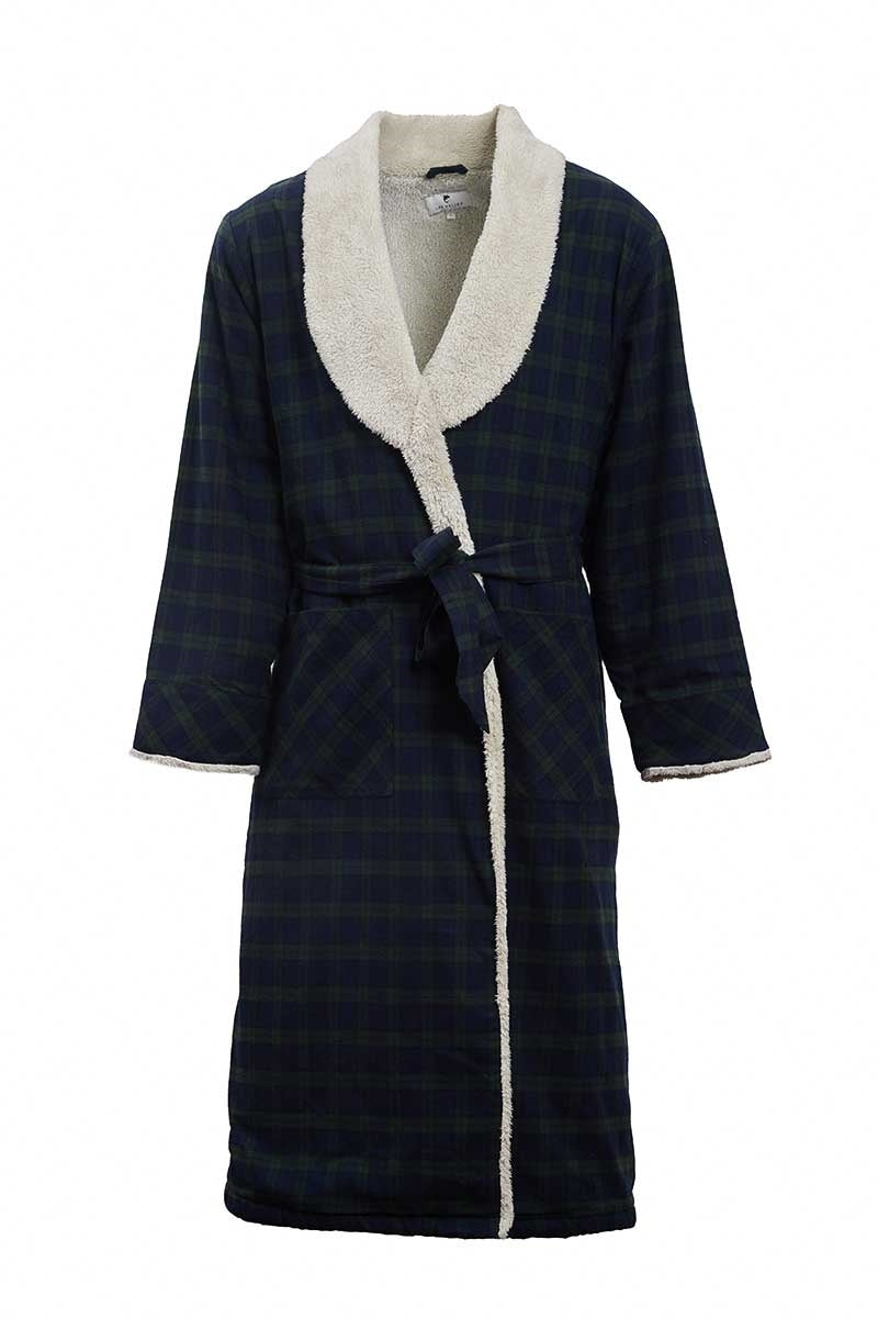 Lined Blackwatch Flannel Robe LV6