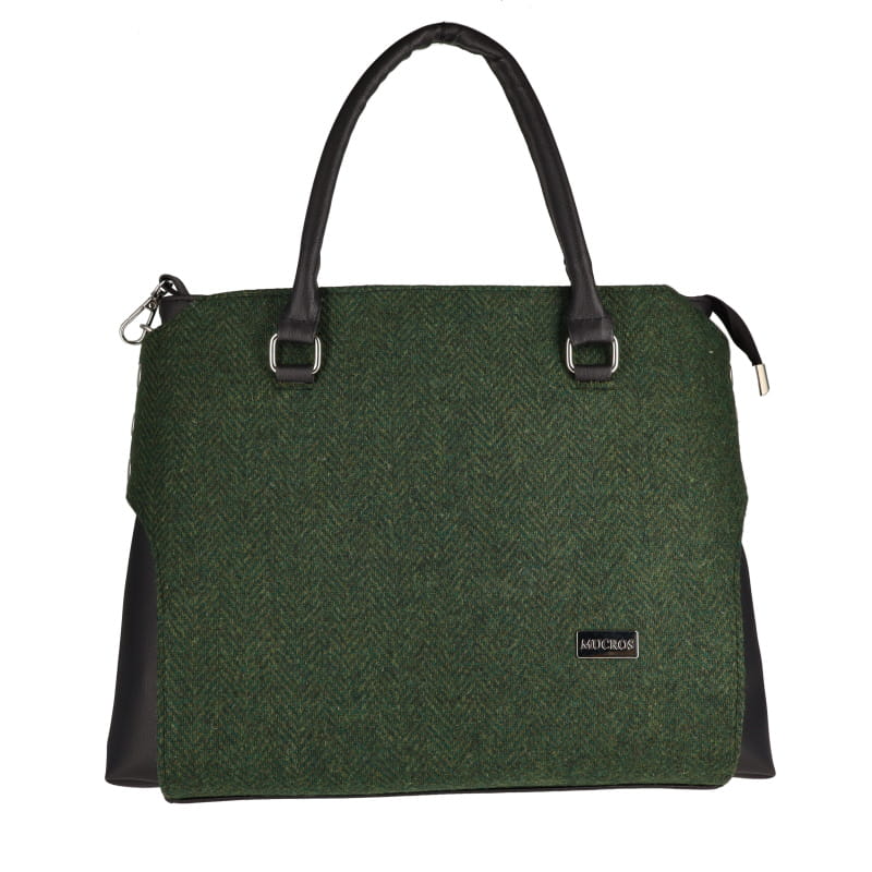 Solid Green Herringbone Emily Bag 70