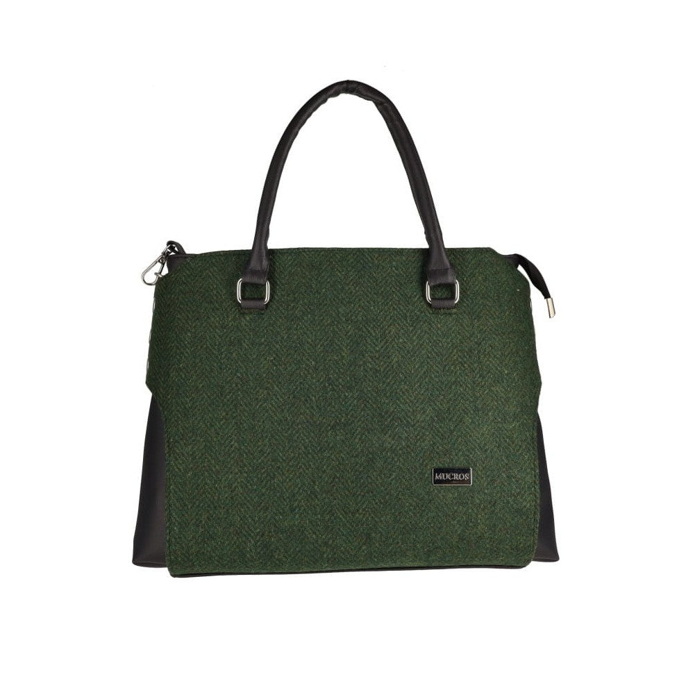 Solid Green Herringbone Emily Bag 70