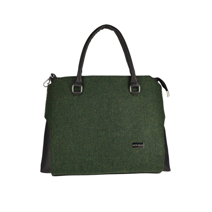 Solid Green Herringbone Emily Bag 70