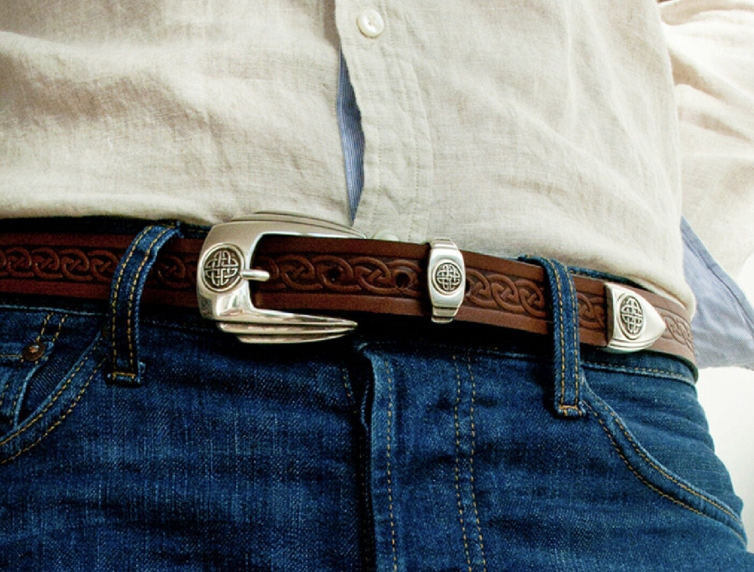 Black Leather Ferdia Belt LR 3029