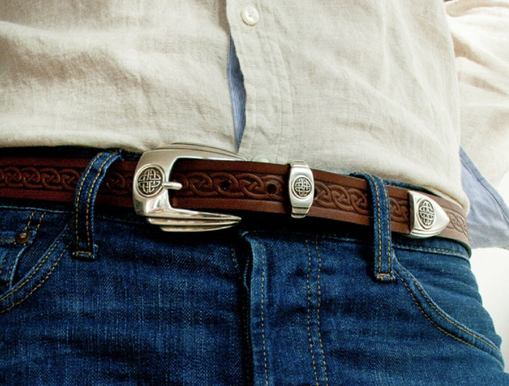 Black Leather Ferdia Belt LR 3029