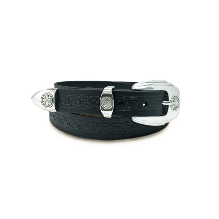 Black Leather Ferdia Belt LR 3029