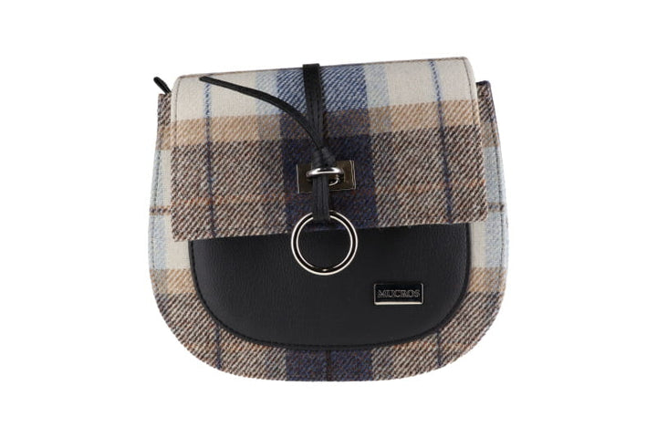Navy and Tan Plaid Grace Bag 202