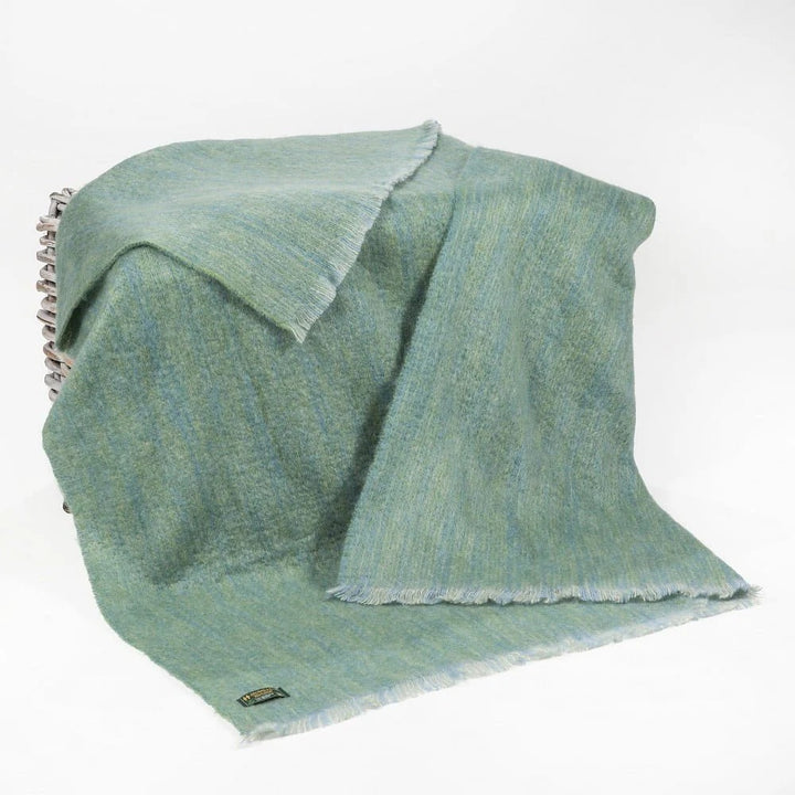 Turquoise Mohair Throw LM521