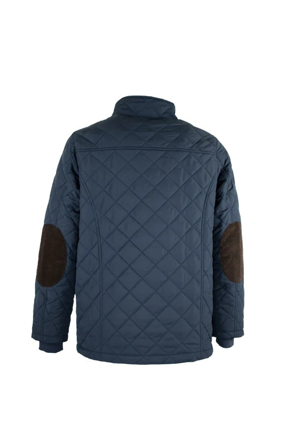 Men's Navy Quilted Aron Jacket MJ003