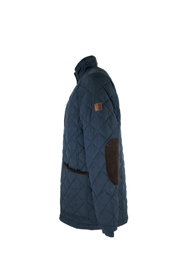 Men's Navy Quilted Aron Jacket MJ003