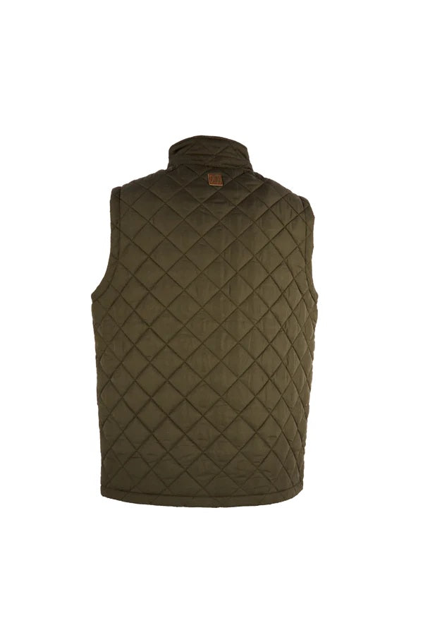 Olive Quilted Aron Gilet MJ004