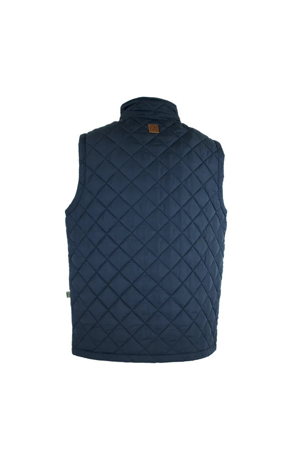 Navy Quilted Aron Gilet MJ004