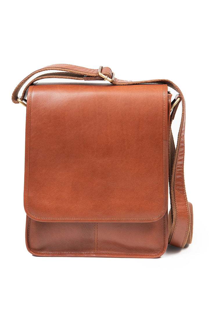 Soft Leather Tan Messenger Bag TK10648