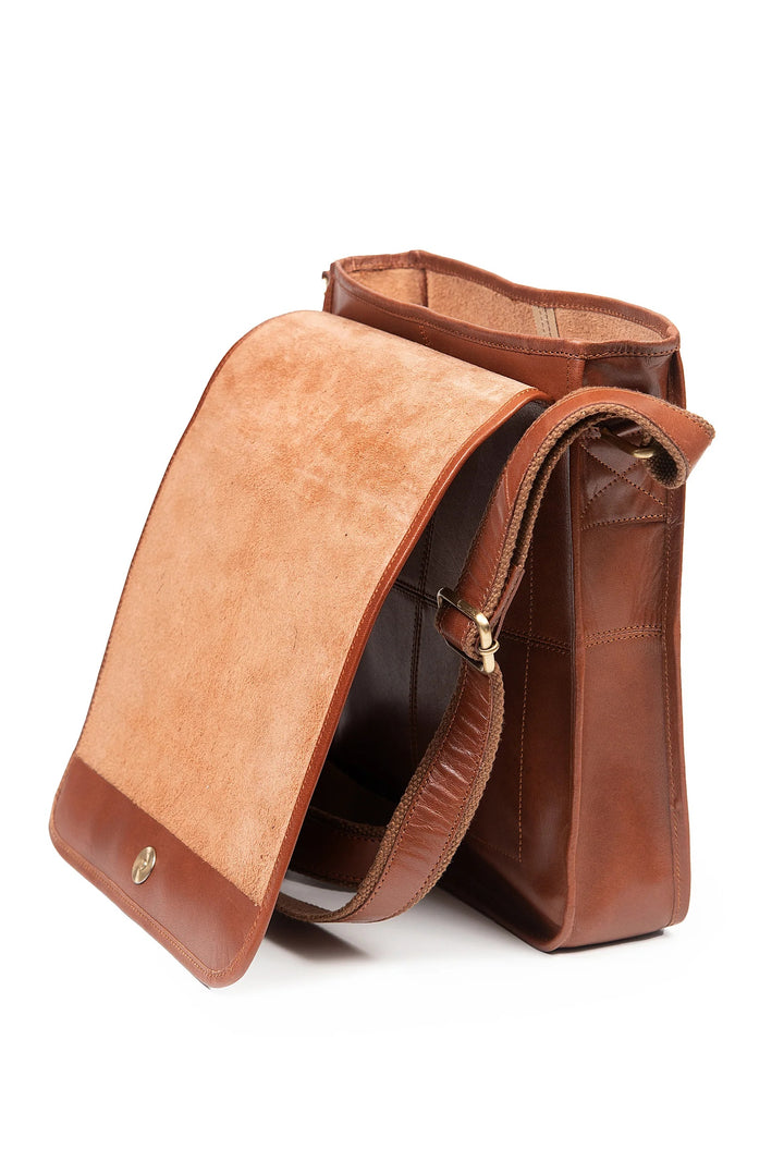 Soft Leather Tan Messenger Bag TK10648