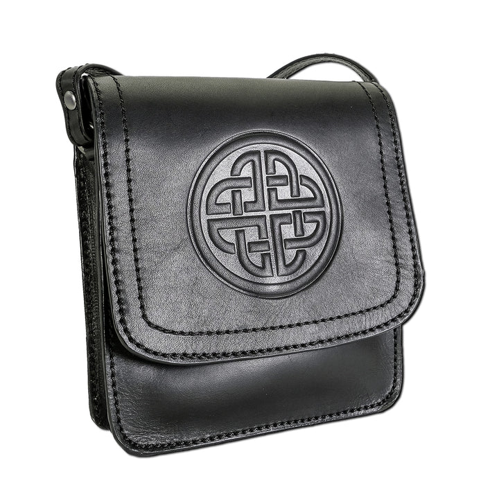 Morrigan Leather Black Bag