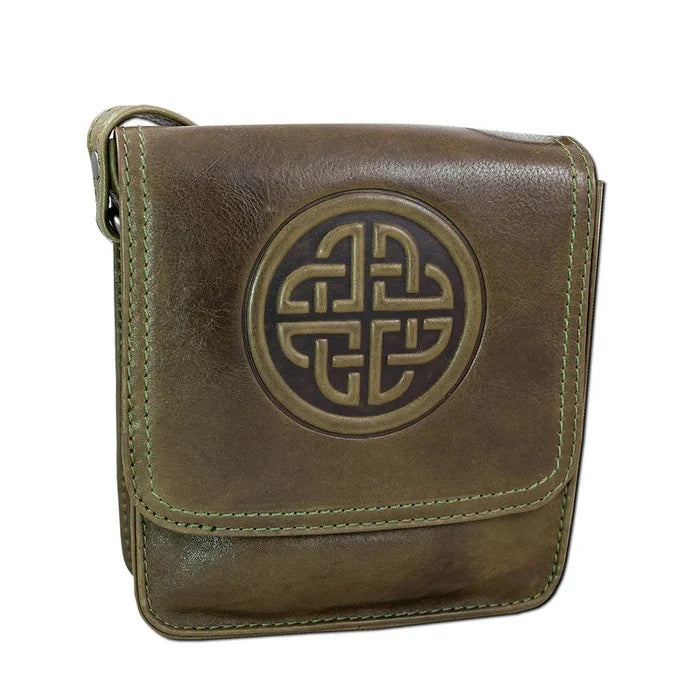 Morrigan Leather Green Bag