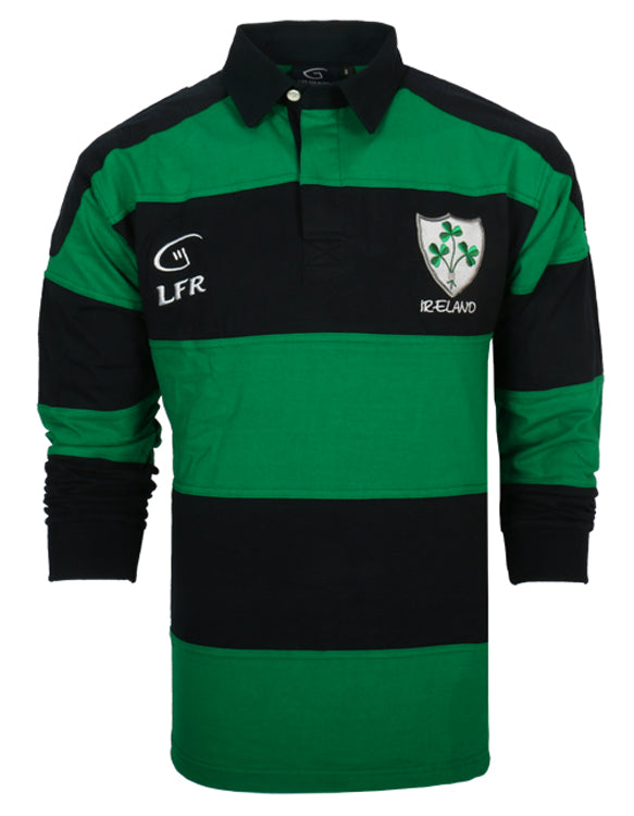 Long Sleeve Striped Ireland Rugby Shirt