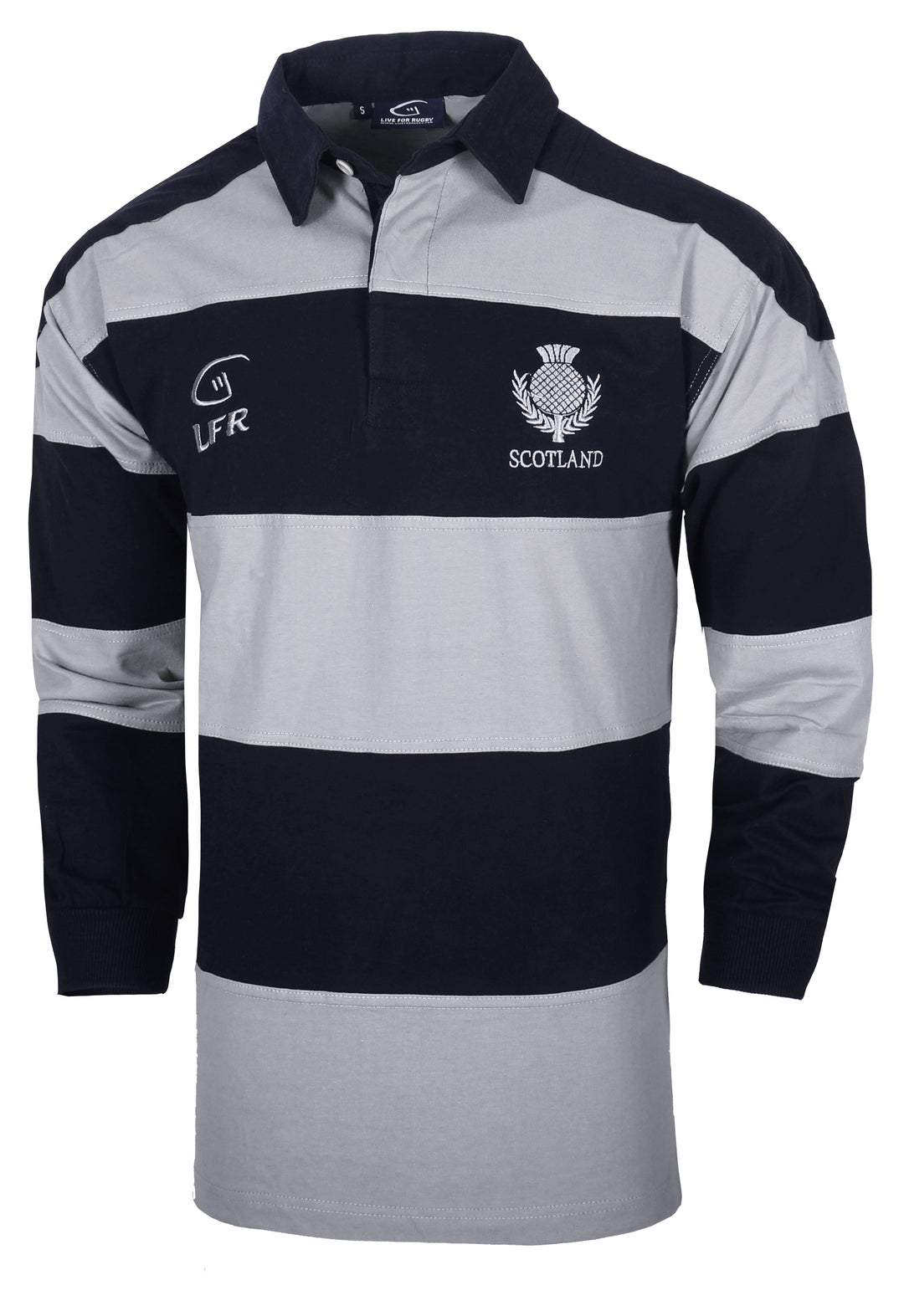 Scotland Long Sleeve Striped Rugby