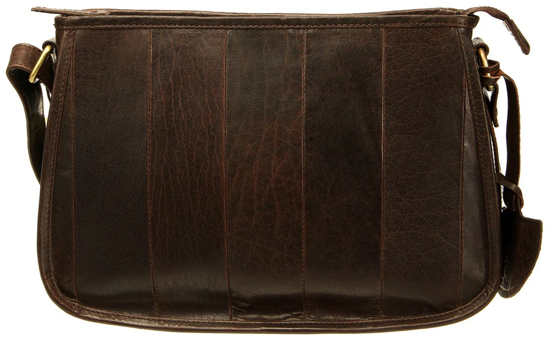 Brown Soft Leather Stripy Bag TK10466