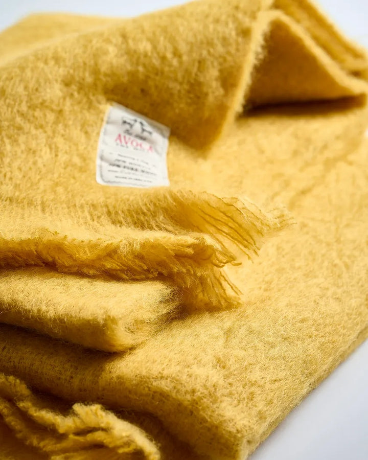 Amber Avoca Mohair Throw