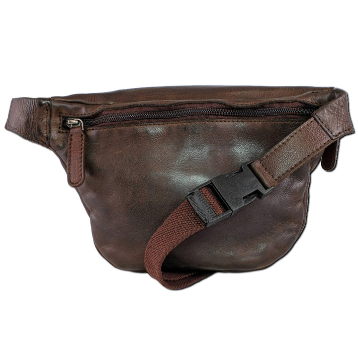 Brown Leather Celtic Fanny Pack