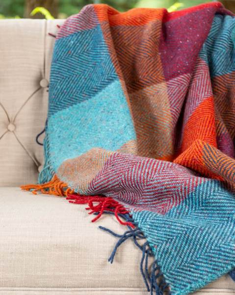 Harriet Avoca Heavy Mohair Tweed Throw