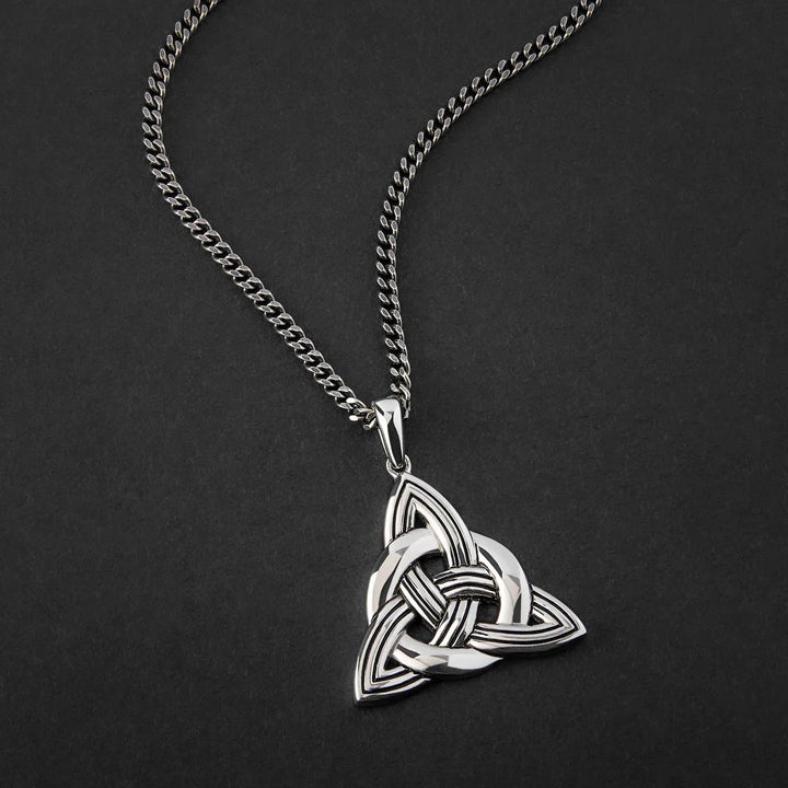 Large Sterling Silver Celtic Knot Pendant S46372
