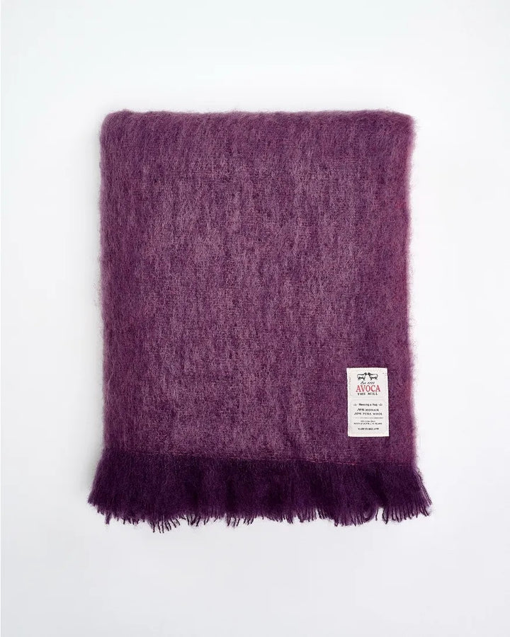 Heather Avoca Mohair Throw