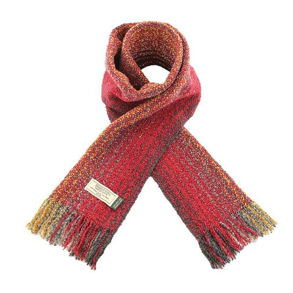 Red, Yellow and Grey Skellig Scarf V51