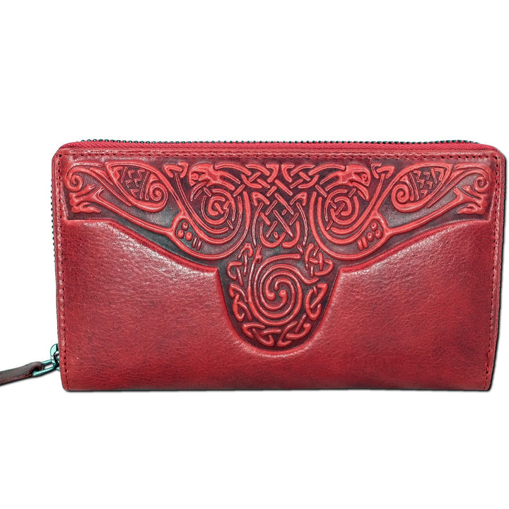 Red Leather Roisin Wallet