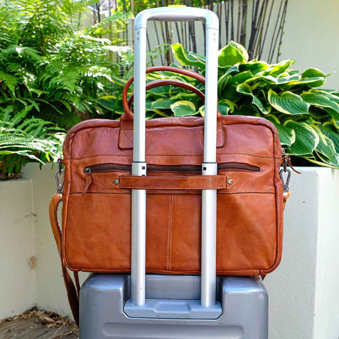 Tan Leather Rory Satchel