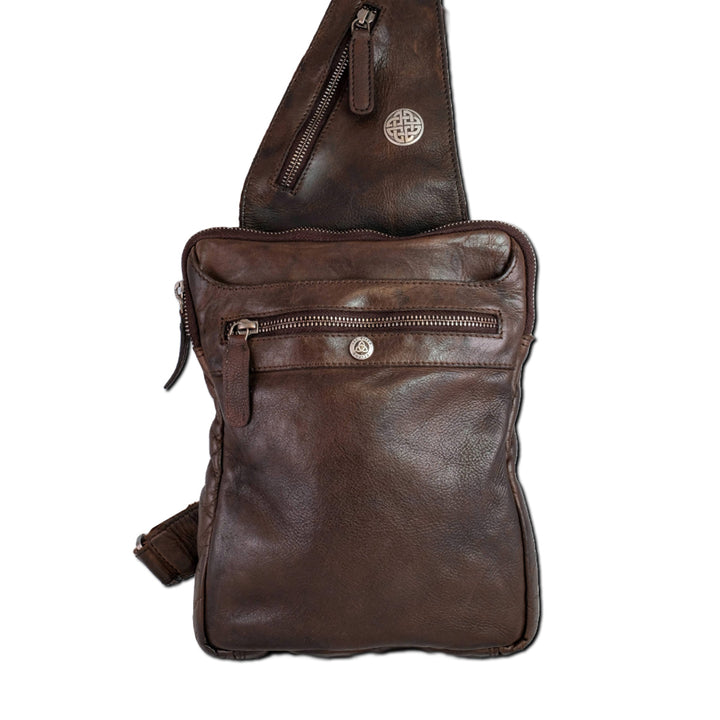 Brown Leather Sling Bag