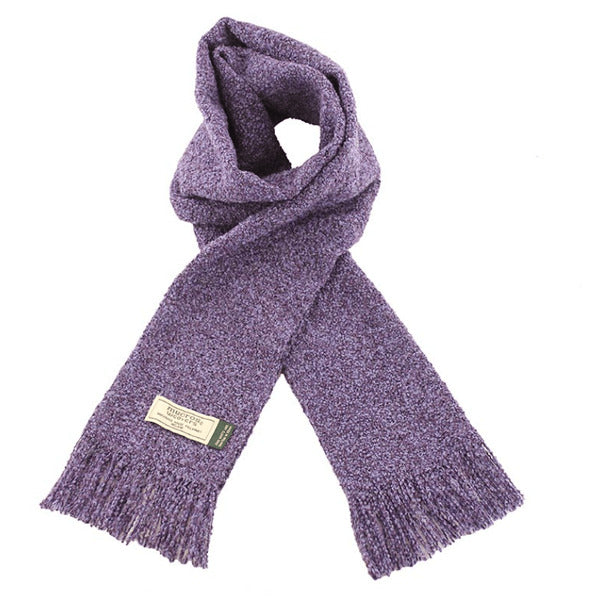 Solid Purple Skellig Scarf V9