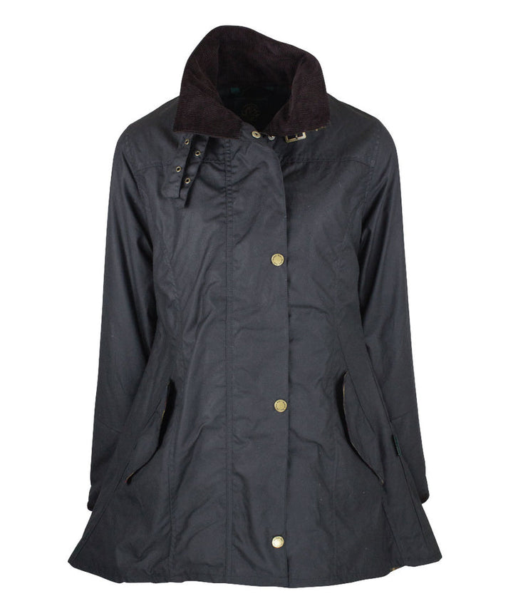 Black Olivia Wax Jacket W02