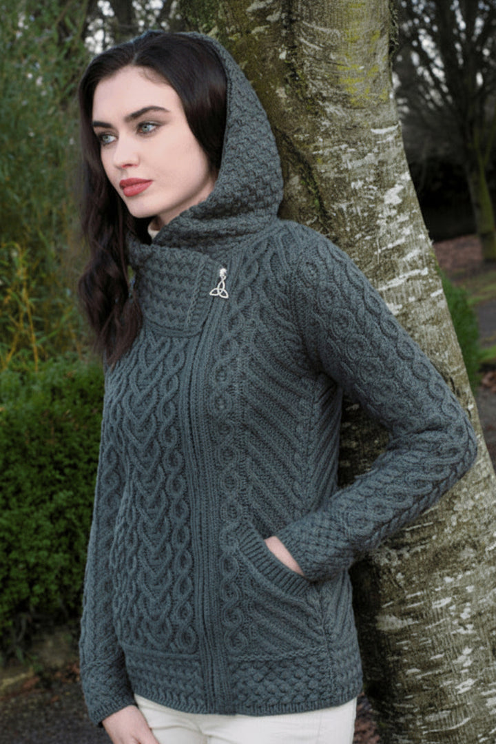 Heart Design Hooded Cardigan Thundra (HD4916)