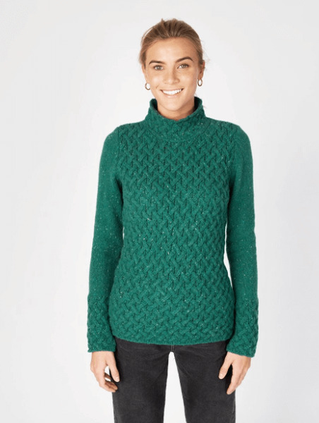 Trellis Sweater (641) Green Garden