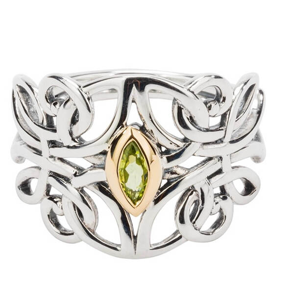 Guardian Angel Ring with Peridot - PRX7847-PER