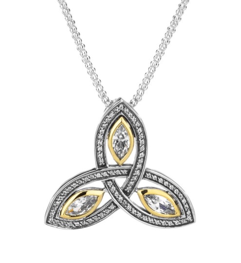 Trinity Pendant - Sterling Silver/10K Yellow Gold -PPX6620-L