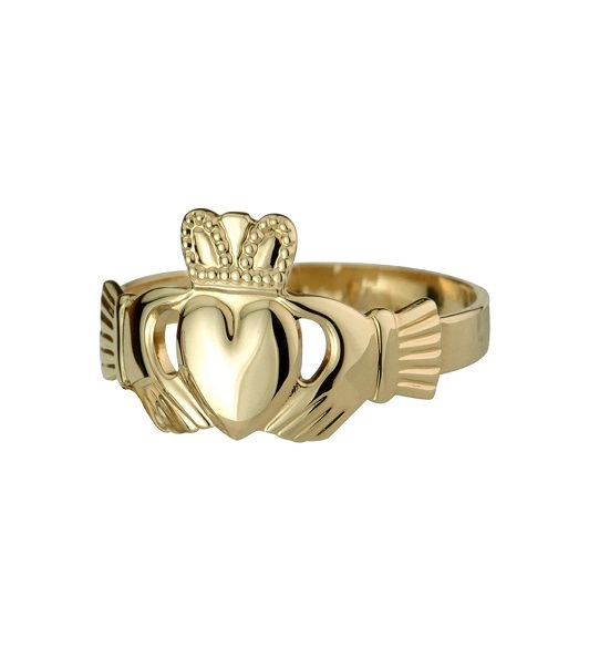 10K Gold Claddagh Ring -S2988