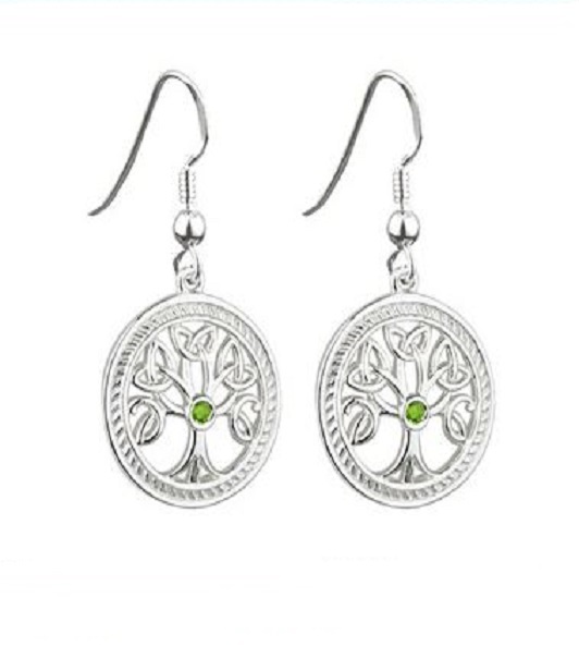 Round Tree of Life Earrings